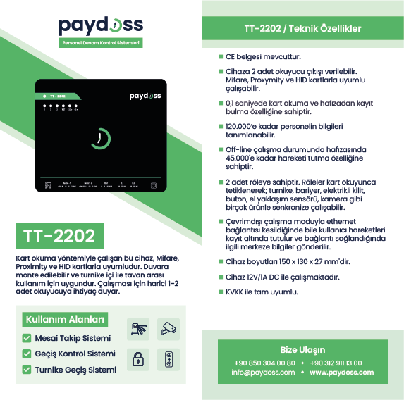 paydoss-TT2202-cihazi